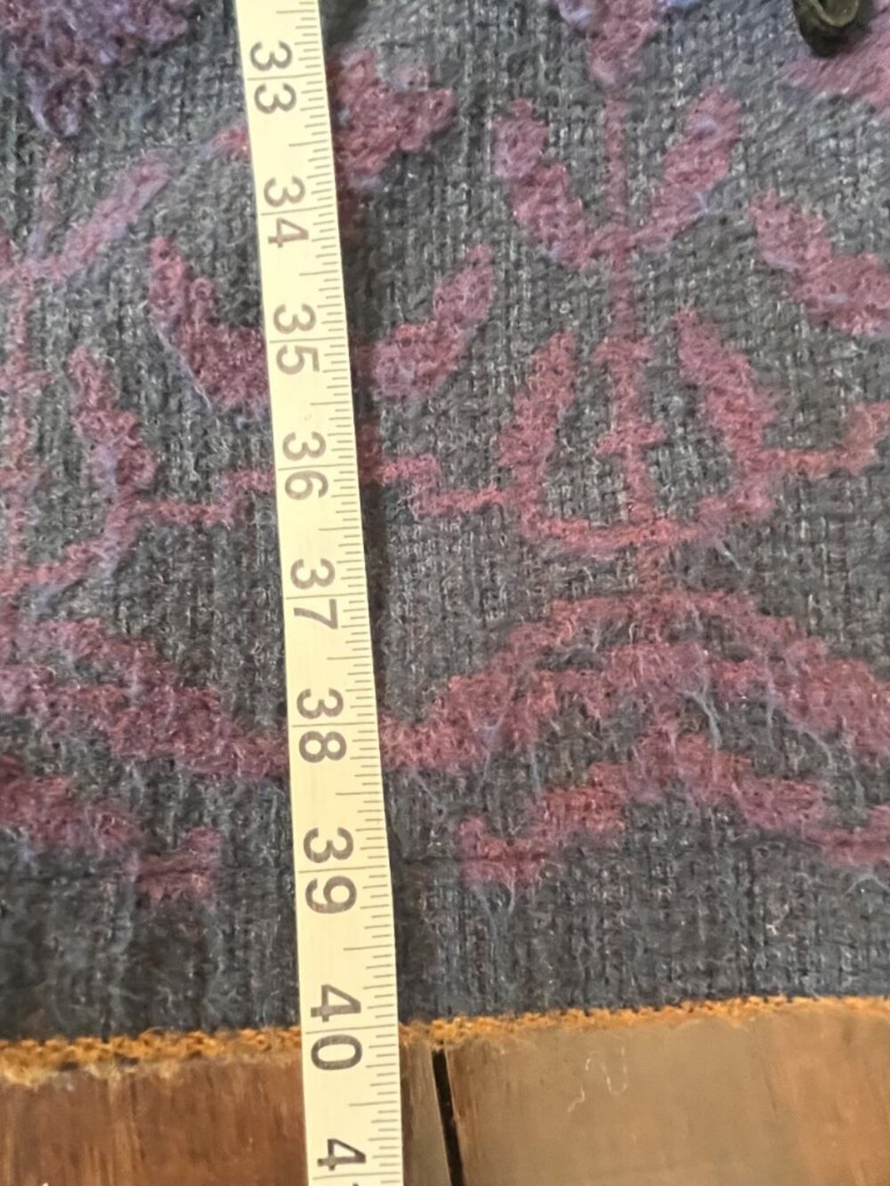 VTG Woolrich Woman Southwestern Tapestry Wool Toggle Coat USA Made MEdium - Picture 11 of 11
